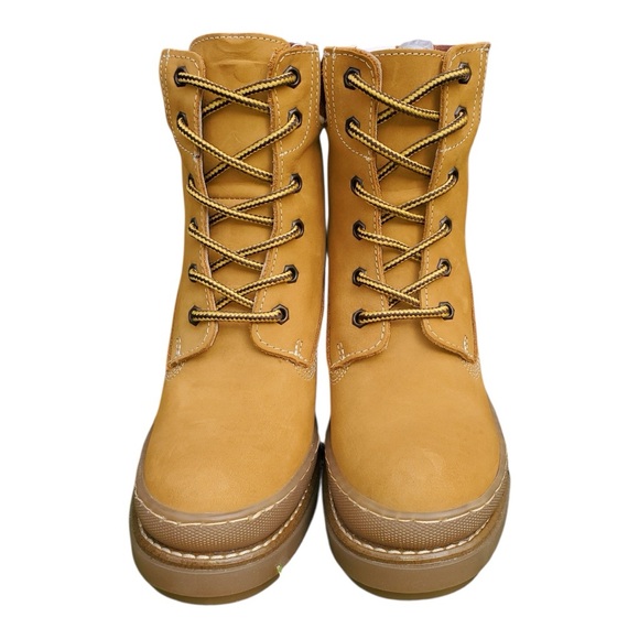 Women’s Steve Madden Tan Combat Ankle Boots‎ - Picture 3 of 7